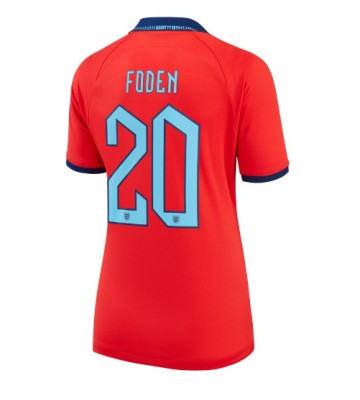 Lacne Ženy Futbalové dres Anglicko Phil Foden #20 MS 2022 Krátky Rukáv - Preč